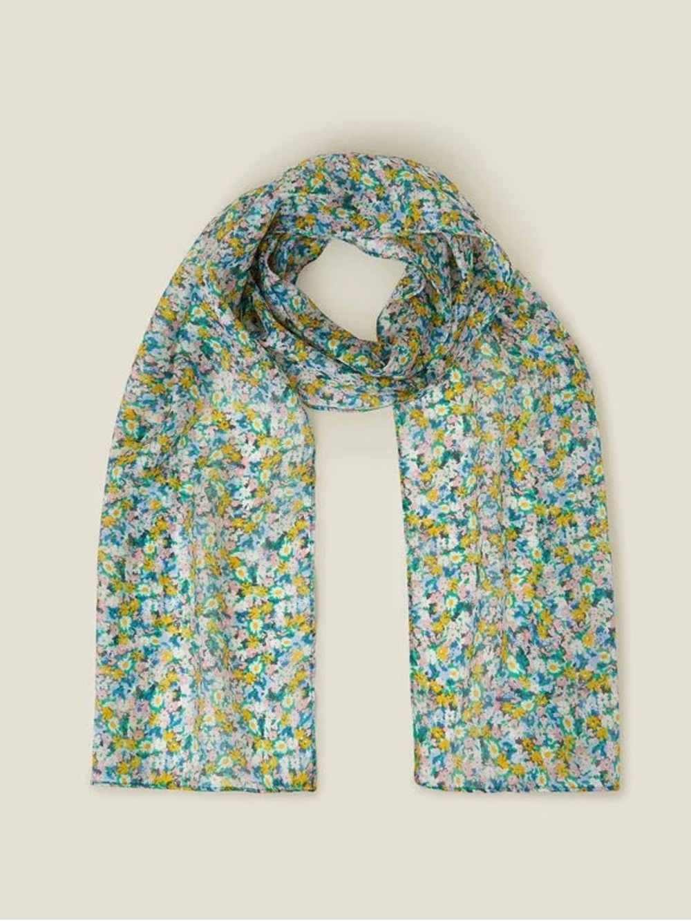 Accessorize UK DITSY FLORAL SILK SCARF